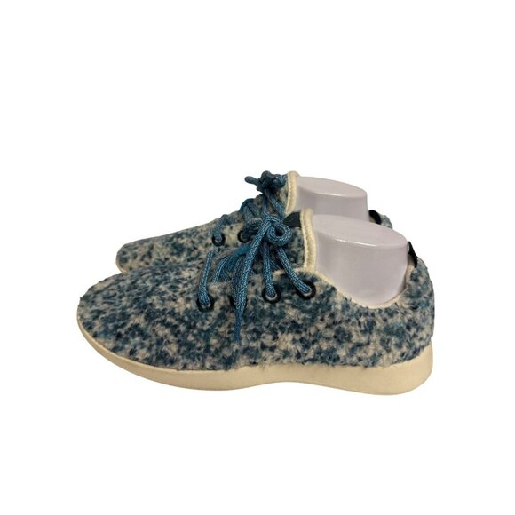 Allbirds Wool Runner Fluffs Women's Sneaker Merino Wool Blue Shoes Size 10 - Picture 4 of 9